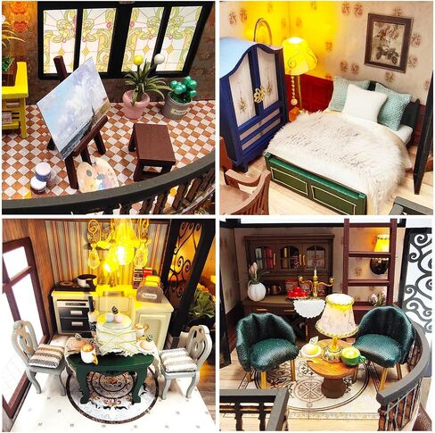 Miniature House Kit, Doll House Kit, Miniature Kit, DIY Mini House for Adult, Holidays in Hawaii in Kuwait