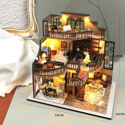Miniature House Kit, Doll House Kit, Miniature Kit, DIY Mini House for Adult, Holidays in Hawaii in Kuwait