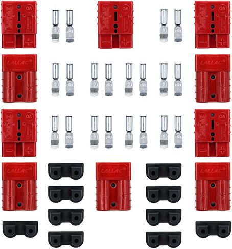 MEIVIFPV 10Pcs 50A Battery Quick Connector 50 Amp Battery Cable Connector Plug 7/8/10/12 Gauge Battery Quick Disconnect Connector Plug in Saudi Arabia