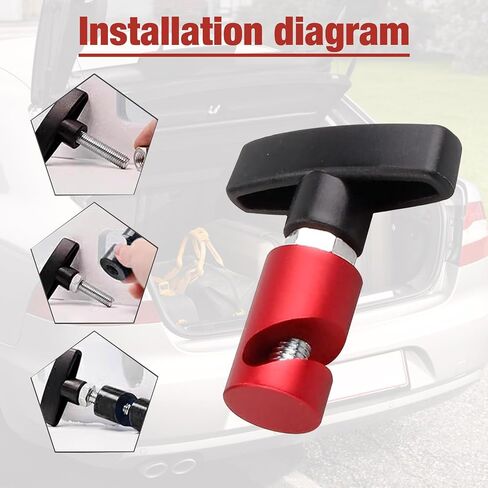 Pack-2 Car Hood Support Rod Fixing Tool, 2.51" x 2.75" Lift Rod Anti-Pinch Safety Device, Trunk Air Pressure Rod Anti-Slip Anti-Shaking Retainer, Universal Accessories for Cars (Red) in Saudi Arabia
