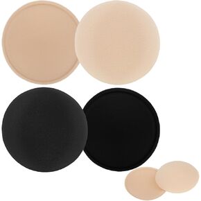 Round Bra Inserts Pads,Removable and Washable Bra Cups Inserts Push Up Breast Inserts Sew in Bra Cups for Women for Bikinis Top Swimsuit Sport Bra(2 Pairs)