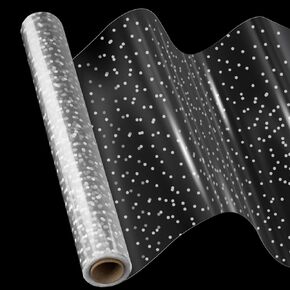 Mauproy 34 In x 100 Ft Clear Cellophane Wrap Roll, Extra Wide, 2.5 Mil Thick Transparent Plastic Gift Wrapping Paper for Easter Gift Baskets, Flower Bouquets, Gifts, Treats