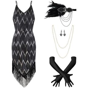 Women's 1920s Sequin Dresses Costume Accessories Halloween Costumes Party Dresses