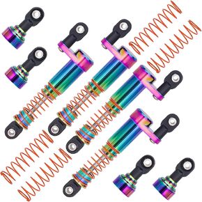 مجموعة مخمدات زيت الصدمات 1/10 RC مع غطاء إزاحة لسيارة 1/10 SCX10 TRX4 Capra Axial Tamiya LCG Cheater Rigs VS4-10 D90 90046 RC الزاحف (105 مم)