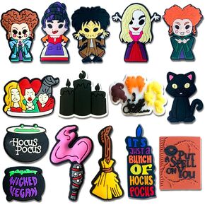 Skull Horror Charms for Clog Shoes Decoration, Horror Witch Movie Halloween Charms Accessories for Adults