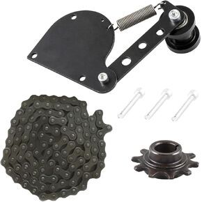 110L Links 415H Chain Spring Loaded Chain Tensioner 10Tooth Clutch Gear Drive Sprocket Kit for Zeda BT80 YD100 49cc 50cc 66cc 80cc 100cc 2 Stroke Engine Motorized Bicycle