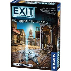 Exit: Kidnapped in Fortune City| Exit: The Game - A Kosmos Game | Family-Friendly, Card-Based at-Home Escape Room Experience for 1 to 4 Players, Ages 12+
