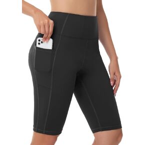 Women's High Waisted Long Swim Shorts - 12" Tummy Control Swim Capris Bottoms Pant Swimwear Board Shorts with Liner