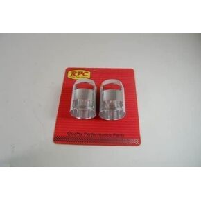 Company R7318 Polished Radiator Hose End - Pair