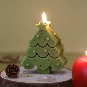 Moon Round Shape Scented Candle, Home Decor Candle, Scented Candle Party Christmas Home Decoration Gifts Room Decor 1 Box (White)