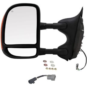 سحب الطاقة ساخنة إشارة الجانب مرآة سائق اليسار ل 2003-2007 فورد F-250 سوبر ديوتي ل 2003-2007 فورد F-350 سوبر ديوتي 128-0717BL 5C3Z17683EAA FO1320268 in Kuwait
