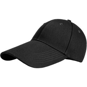 LOCOMO Men Women Super Extra Long Bill Fishing Hat Trucker Snapback Baseball Brim Sun Cap, Black Ffh466