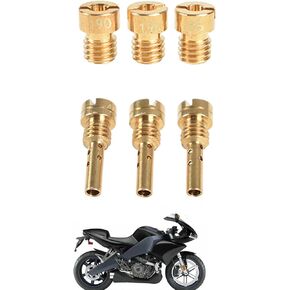 3PCS Main Jet 185 190 195 XL883 1200 3PCS Slow Jet 42 45 48 Replacement for Sportster CV40 Type Carburetor