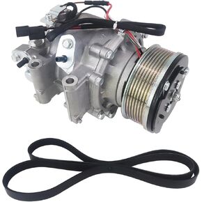 AC Compressor w/Belt Compatible with for Honda Civic 1.8L 2006 2007 2008 2009 2010 2011 Air Conditioning Compressor Replace part 38800RNAA010M2 38800RNAA01