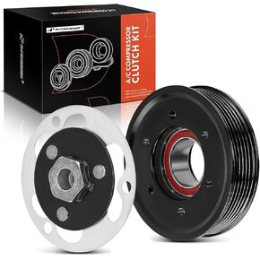 A-Premium Air Conditioner AC Compressor Clutch Kit Compatible with Volkswagen Jetta, Golf, Tiguan, GTI, Arteon, e-Golf, Golf Alltrack, Golf R, Golf SportWagen, Taos, Tiguan Limited & Audi A3, Q3