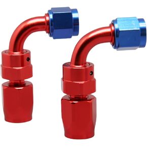 2 قطعة 6AN AN6 90 درجة دوارة وصلة طرفية للخرطوم محول لخرطوم الوقود CPE المضفر in Kuwait