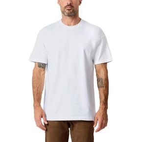 INTO THE AM Men's Heavyweight T Shirts for Men S - 3XL Boxy 100% Cotton Heavy Duty Thick Weight Tshirt
