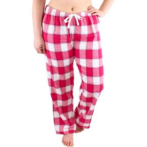 Comfy Lifestyle Women’s Plaid Pajama Pants, Flannel, Soft and Lightweight Drawstring Lounge Bottoms with Elastic Waistband