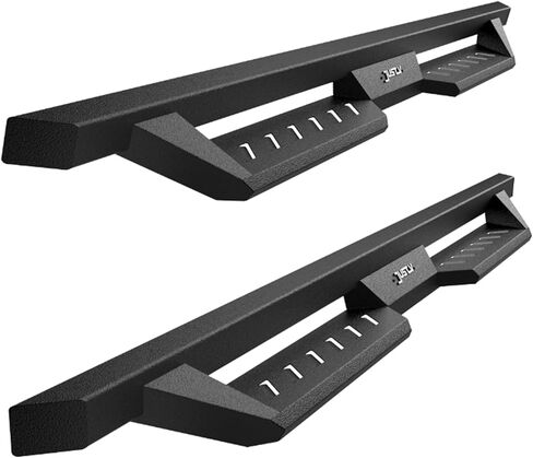 استبدال لوحات الجري لعام 2024 لسيارة Toyota Tacoma Double Cab Crew Cab، لوحات تشغيل الشاحنات الثقيلة القوية، خطوات جانبية سوداء مزخرفة، قضبان Nerf ذات خطوة متدلية in Kuwait