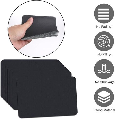 24 قطعة من رقعات الكي على القماش، 3 بوصات × 4-1/4 بوصة، رقعات قماشية للكي على القماش من الداخل والخارج، طقم تزيين إصلاح وردي اللون للملابس in Kuwait