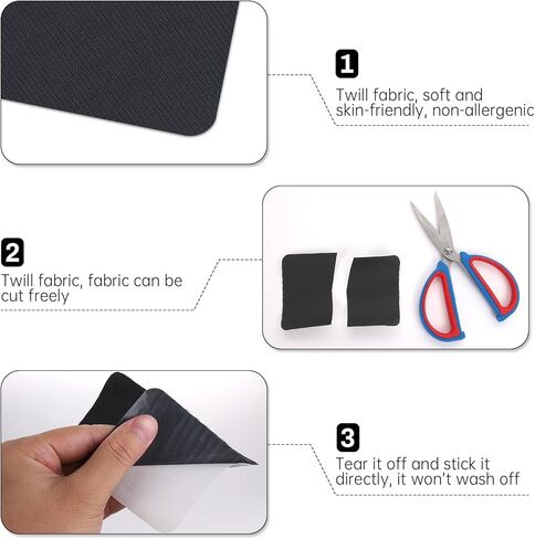 24 قطعة من رقعات الكي على القماش، 3 بوصات × 4-1/4 بوصة، رقعات قماشية للكي على القماش من الداخل والخارج، طقم تزيين إصلاح وردي اللون للملابس in Kuwait