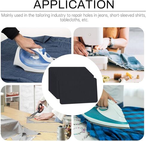 24 قطعة من رقعات الكي على القماش، 3 بوصات × 4-1/4 بوصة، رقعات قماشية للكي على القماش من الداخل والخارج، طقم تزيين إصلاح وردي اللون للملابس in Kuwait