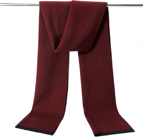 Men Winter Cashmere Scarf Wool Soft Warm Knitted Casual Scarves for Men in Kuwait