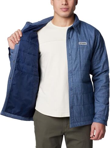 Columbia Men's Standard Landroamer Quilted Shirt Jacket in Saudi Arabia