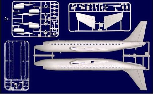 Roden 320-1/144 - B.720 نموذج بلاستيكي للطائرة الأمريكية يونايتد إيرلاينز in Saudi Arabia