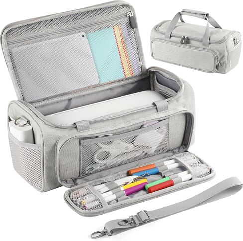 Carrying Case for Cricut Joy Xtra，for Cricut Accessories Cricut Tools,Front and Back Side Full Open,for Extra Machine Storage,Dust Cover, and Travel Carry Store Various Supplies(Pink) in Saudi Arabia