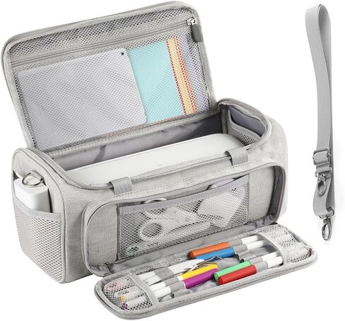 Carrying Case for Cricut Joy Xtra，for Cricut Accessories Cricut Tools,Front and Back Side Full Open,for Extra Machine Storage,Dust Cover, and Travel Carry Store Various Supplies(Pink) in Saudi Arabia