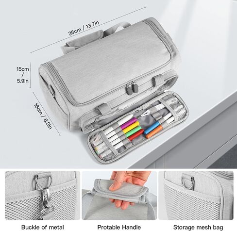 Carrying Case for Cricut Joy Xtra，for Cricut Accessories Cricut Tools,Front and Back Side Full Open,for Extra Machine Storage,Dust Cover, and Travel Carry Store Various Supplies(Pink) in Saudi Arabia
