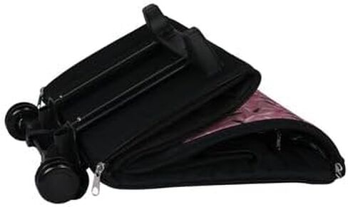 Everything Mary Collapsible Rolling Sewing Machine Tote - Premium Polyester Construction - Universal Fit - Portable with Dual Wheels and Telescoping Handle - Pink Abstract in Saudi Arabia