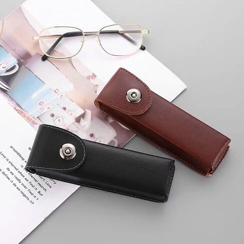 Eyeglass Case, PU Leather Eyeglasses Case on Belt, Glasses Cases, Suitable Small Sunglasses Case, Reading Glasses Case in Saudi Arabia
