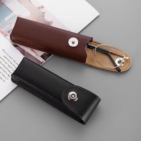 Eyeglass Case, PU Leather Eyeglasses Case on Belt, Glasses Cases, Suitable Small Sunglasses Case, Reading Glasses Case in Saudi Arabia