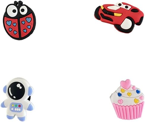 Lot of 100 Pcs Random PVC Different Shape Shoe Charms for Shoe Decoration Accessories in Saudi Arabia