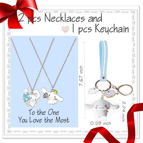 Cinnamoroll Merchandise Stuff Gift Set for Girls, Cute Cinnamo Dog Accessories Including Drawstring Bag Backpack, Keychain, Stickers, Button Pins, Purse Bag,Necklace,Charm Bracelet in Saudi Arabia
