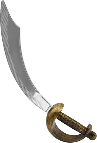 Nicky Bigs Novelties Fantasy Cosplay Plastic Arabian Curved Pirate Sword Cutlass Prop Weapon Costume in Saudi Arabia