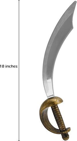 Nicky Bigs Novelties Fantasy Cosplay Plastic Arabian Curved Pirate Sword Cutlass Prop Weapon Costume in Saudi Arabia