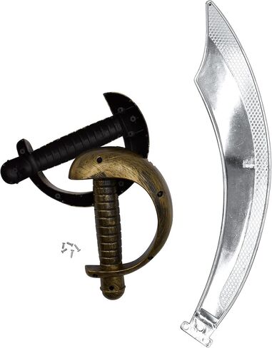 Nicky Bigs Novelties Fantasy Cosplay Plastic Arabian Curved Pirate Sword Cutlass Prop Weapon Costume in Saudi Arabia