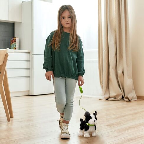 HollyHOME Plush Animated Puppy Dalmatian Puppy Dog Toy Pet with Remote Control Leash Walking, Barking and Waging Tails Electronic Puppy 11 Inches Gifts for Kids in Saudi Arabia