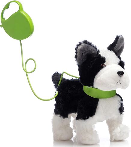 HollyHOME Plush Animated Puppy Dalmatian Puppy Dog Toy Pet with Remote Control Leash Walking, Barking and Waging Tails Electronic Puppy 11 Inches Gifts for Kids in Saudi Arabia