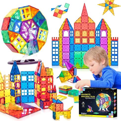 Magnetic Tiles Road & Train Track Expansion Pack Magnetic Building Blocks Construction Toys Kids Toys for Ages 3-12 Boys Girls Construction Magnet Building Toys Includes Road Tracks, Traffic Lights in Saudi Arabia