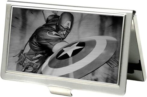 Buckle-Down Men's Business Card Holder-Captain America in Saudi Arabia