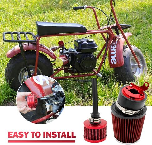 Upgraded Mini Bike Air Filter Adapter Kit for Predator 212cc Coleman CT200U CT200U-EX BT200X KT196 224cc 196cc 6.5hp Honda GX160 GX200 Engine Go Kart Performance Parts in Kuwait