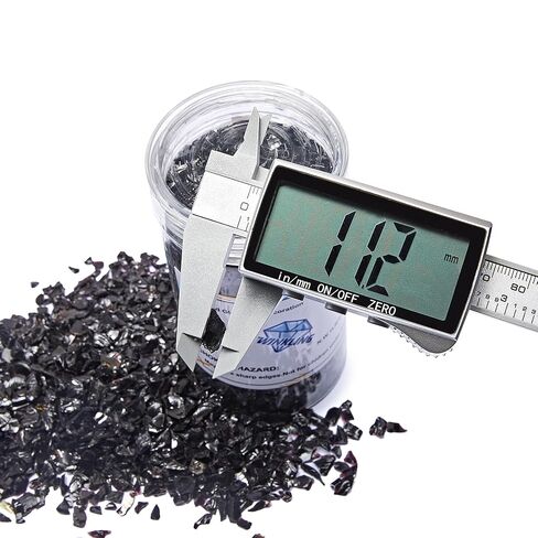 TWINKLING أحجار زجاجية لامعة عالية اللمعان، زجاج مكسور، رقائق جواهر النار، أحجار زجاجية مسحوقة لمكان حفرة النار، فن الراتنج الحرفي، ديكور حديقة حوض السمك، 9-12 مم (370 جم/13 أونصة.) (فيروزي) in Kuwait