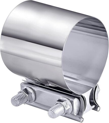 Exhaust Clamp,Car Accessories Exhaust Band Clamp,Muffler Clamp,Stainless Steel Exhaust Clamps,2.0" 2.25" 2.5" 2.75" 3.0" 4.0" Exhaust Pipe Clamp for Pipes,Mufflers,Catalytic Converters（2 inch) in Saudi Arabia