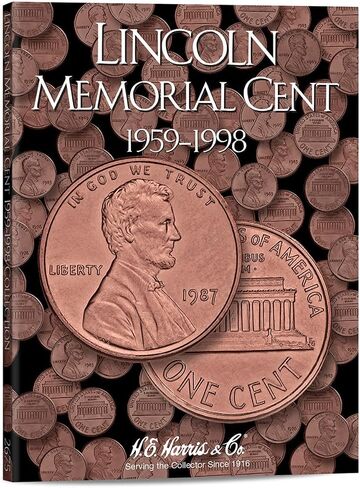 هو. Harris & Co مجلد عملات لينكولن التذكارية الأمريكية 1959 - 1998، المجلد 1 #2675 in Kuwait