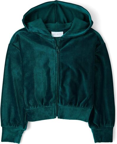 The Children's Place Girls' Long Sleeve Active Hooded Fleece Full Zip Up in Saudi Arabia