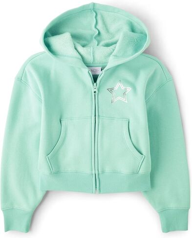The Children's Place Girls' Long Sleeve Active Hooded Fleece Full Zip Up in Saudi Arabia